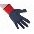 Перчатки нейлоновые №10 красные/черные №1 *12/960 Перчатки нейлоновые №10 красные/черные №1 *12/960