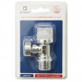 Кран шаровой для бытовых приборов 1/2&quot*3/4&quot штуцер-штуцер бабочка, отражатель, угловой, СТМ *100