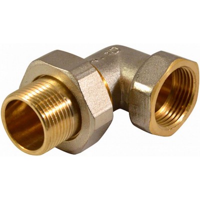 Соединитель с накидной гайкой угловой 1" гайка/штуцер СТМ Соединитель с накидной гайкой угловой 1" гайка/штуцер СТМ