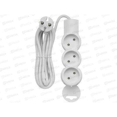 Удлинитель бытовой REV 3м 3 гнезда, розетки евростандарт без заземления, 2200Вт, 32002 *50 Удлинитель бытовой REV 3м 3 гнезда, розетки евростандарт без заземления, 2200Вт, 32002 *50