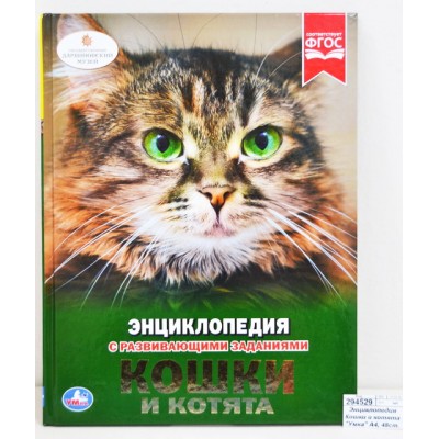 Энциклопедия Кошки и котята "Умка" А4, 48ст. 02698-3 *15