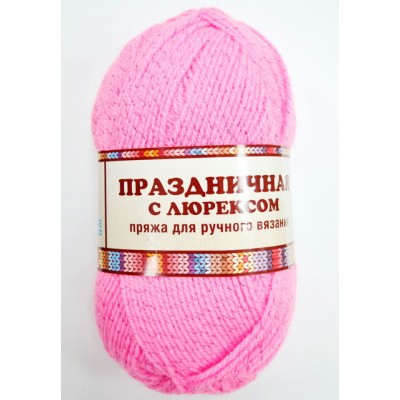 Пряжа Праздничная ПАН/акрил 50гр 160м розово-супер 054 *10 Пряжа Праздничная ПАН/акрил 50гр 160м розово-супер 054 *10