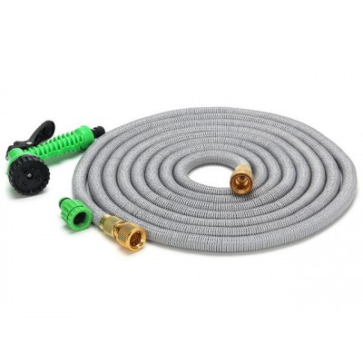 Шланг поливочный растягивающийся 15м латекс, латунь 168-023 г