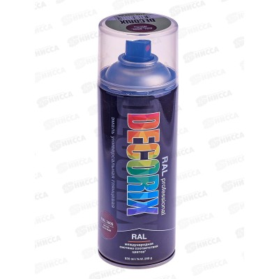 Аэрозольная эмаль RALPROFESSIONAL DECORIX, 520мл, RAL3005, винно-красный *12 Аэрозольная эмаль RALPROFESSIONAL DECORIX, 520мл, RAL3005, винно-красный *12