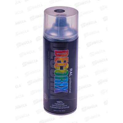 Аэрозольная эмаль RALPROFESSIONAL DECORIX, 520мл, RAL9005, глубокий чёрный *12
