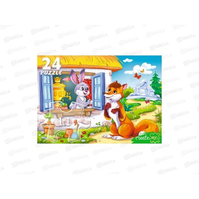 Пазлы-макси. 24 элемента Заюшкина избушка, ПУ24-0612 *24