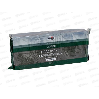 Пластилин скульптурный ГАММА 1кг оливковый, твердый, 100.00 *5 Пластилин скульптурный ГАММА 1кг оливковый, твердый, 100.00 *5