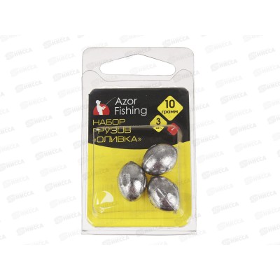 Набор грузов AZOR Оливка 3шт 10гр 125-077 3-6-10гр г