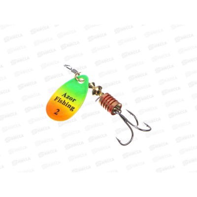 Блесна AZOR FISHING &quotКомета&quot вращающаяся №2 5гр, 5цветов 145-122 г