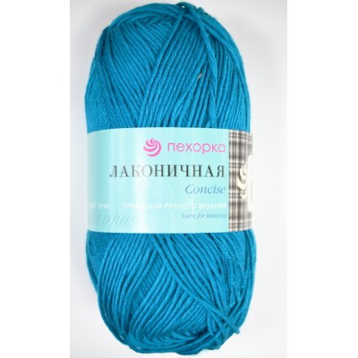 Пряжа Лаконичная Морская волна 14 хлопок/акрил 100гр 212м Пряжа Лаконичная Морская волна 14 хлопок/акрил 100гр 212м
