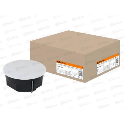 Распаячная коробка для полых стен СП D103х50мм, крышка, металлические лапки, IP20, TDM, 0007 *60 Распаячная коробка для полых стен СП D103х50мм, крышка, металлические лапки, IP20, TDM, 0007 *60