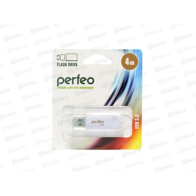 Флеш-карта Perfeo USB  4Gb C03 White