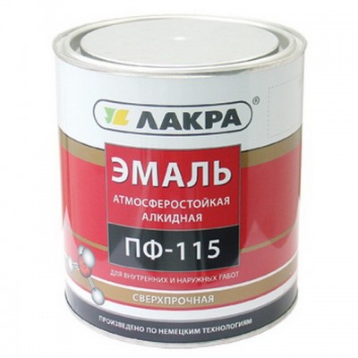 ЭМАЛЬ ЛАКРА ПФ-115 Сиреневый 2,8кг, ДО 2017г *6  Л СРОК ДО 04.26