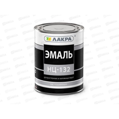 ЭМАЛЬ ЛАКРА НЦ-132 Красная 0,7кг    *14
