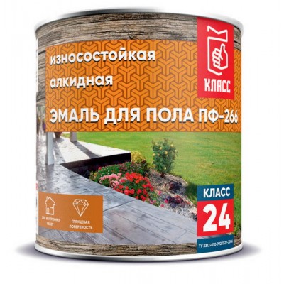 ЭМАЛЬ ПФ-266 красно-коричневый 0,9кг Класс-24 *6 ЭМАЛЬ ПФ-266 красно-коричневый 0,9кг Класс-24 *6