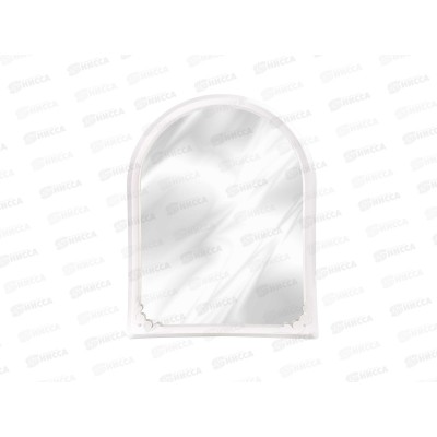 Зеркало  в рамке 495*390 белый М7405 *6 Зеркало  в рамке 495*390 белый М7405 *6