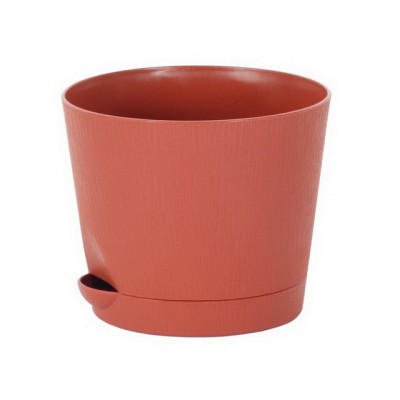 Горшок для цветов с поддоном 0,4л шоколад *45  ИНТ Горшок для цветов с поддоном 0,4л шоколад *45  ИНТ