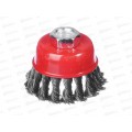 Щетка металлическая для УШМ 65мм/М14 крученая (чашка) ЕРМАК 656-044 г