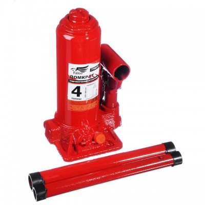 Домкрат гидравлический бутылочный 4т, высота под.195-380мм 770-075   г