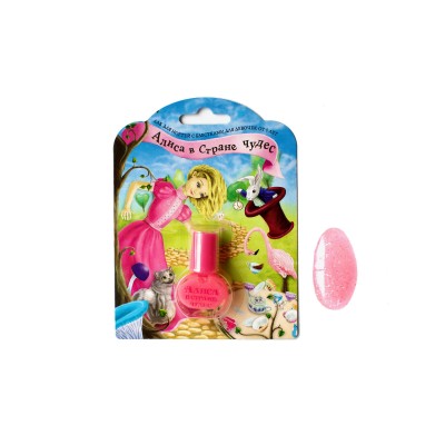 АЛИСА В СТРАНЕ ЧУДЕС лак для ногтей 5мл Сказочный переполох с блестками *30 АЛИСА В СТРАНЕ ЧУДЕС лак для ногтей 5мл Сказочный переполох с блестками *30