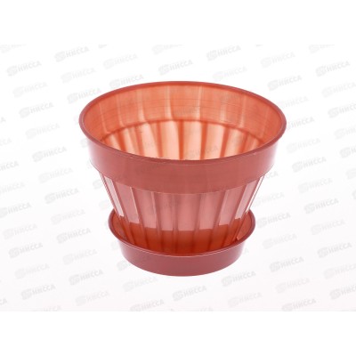 Кашпо ВИОЛЕТ КЛАССИК №2 с поддоном 0,5л терракотовый *100 (Ангора) Кашпо ВИОЛЕТ КЛАССИК №2 с поддоном 0,5л терракотовый *100 (Ангора)