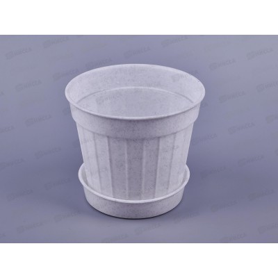 Кашпо КЛАССИК №4 с поддоном 1,1л мраморное *60 (Ангора) Кашпо КЛАССИК №4 с поддоном 1,1л мраморное *60 (Ангора)