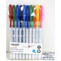 Ручки шариковые MAZARI Galanta 10цветов, 0.7мм M-5900-10 *60/120