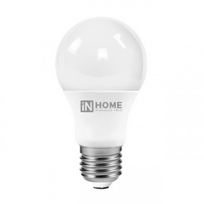 Лампа светодиодная IN HOME LED-A60-VC 10Вт E27 6500К 900Лм *100