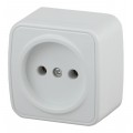 Розетка INTRO Polo открытой установки, 1местный, белый, 3-201-01 *20 Розетка INTRO Polo открытой установки, 1местный, белый, 3-201-01 *20