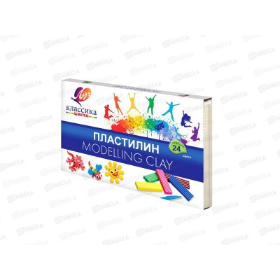 Пластилин 24цвета 420г ЛУЧ Классика 28с1642-08 *9 Пластилин 24цвета 420г ЛУЧ Классика 28с1642-08 *9