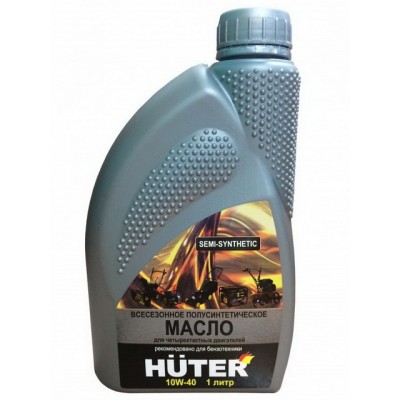 Масло моторное 10W-40 полусинтетическое Huter 1л для четырёхтактных двигателей *10 Масло моторное 10W-40 полусинтетическое Huter 1л для четырёхтактных двигателей *10