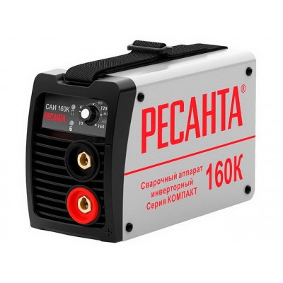 Сварочный аппарат компакт Ресанта САИ160К 160А 8 кВт, макс. диаметр электрода 4мм Сварочный аппарат компакт Ресанта САИ160К 160А 8 кВт, макс. диаметр электрода 4мм