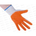 Перчатки нейлоновые №8 тонкие бело/оранжевые №8 *12/960 Перчатки нейлоновые №8 тонкие бело/оранжевые №8 *12/960