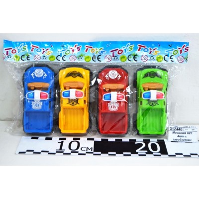 Машинка 623 4шт с заводным механизмом пластик (044299) Ж Машинка 623 4шт с заводным механизмом пластик (044299) Ж