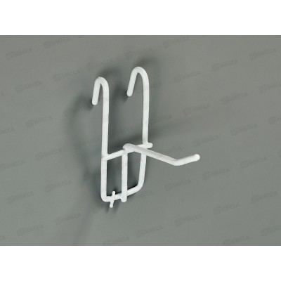 Крючок для витрин решетка 6см белый (006930) Ж Крючок для витрин решетка 6см белый (006930) Ж