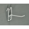 Крючок для витрин решетка 10см белый (006992)  Ж