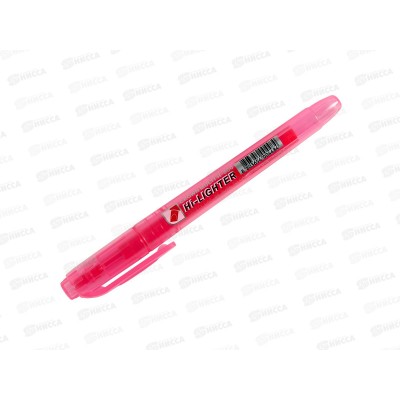 Маркер CROWN Multi Hi-Lighter текстовый розовый 1-4мм, H-500 *12 Маркер CROWN Multi Hi-Lighter текстовый розовый 1-4мм, H-500 *12