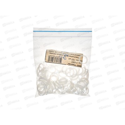 Кольцо уплотнительное излива смесителя "гусак" (россия) D12мм силикон, уп.100шт, 2-0067