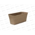 Балконный ящик 400мл РОТАНГ Бежевый ротанг М3225 *10 Балконный ящик 400мл РОТАНГ Бежевый ротанг М3225 *10
