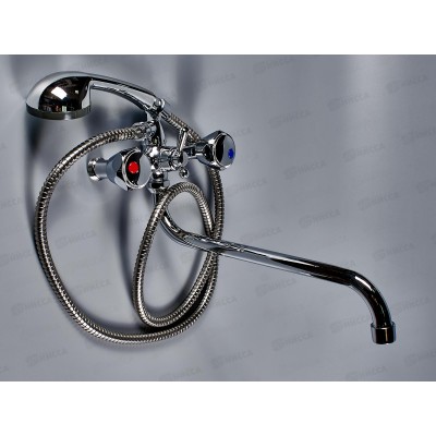 Смеситель для ванны ЗП Мария металлический шланг, 276017с (276111) Смеситель для ванны ЗП Мария металлический шланг, 276017с (276111)