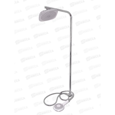 Душевая Стойка c двумя лейками  к смесителю. Н-1742 (Круглые лейки)