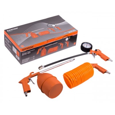 Набор пневмоинструментов Кратон ATS-02 4 предмета