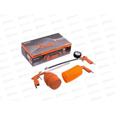 Набор пневмоинструментов Кратон ATS-02 4 предмета