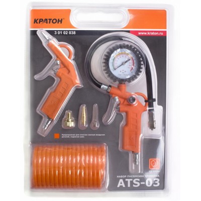 Набор пневмоинструментов Кратон ATS-03 6 предметов