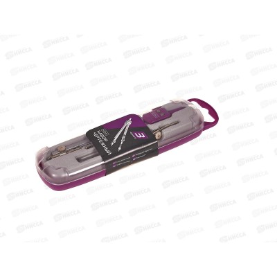 Готовальня ХАТ 3предмета, пластиковый пенал, 00003 *24 Готовальня ХАТ 3предмета, пластиковый пенал, 00003 *24