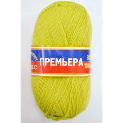 Пряжа Премьера шерсть 100% 100гр 300м цитрон 202 *10 Пряжа Премьера шерсть 100% 100гр 300м цитрон 202 *10