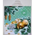 Пакет сумка Новый Год 40*42  Иней *25/500