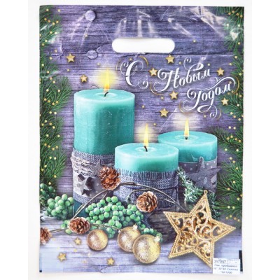 Пакет пробивной Новый Год 30*40 Святки *50/1000