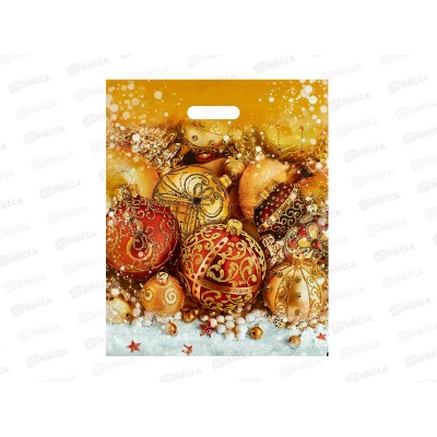 Пакет пробивной Новый Год 40*50 Елочный наряд *50/500