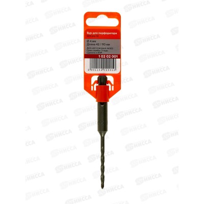 Бур по бетону SDS-plus 4.0х110 (10202001) Бур по бетону SDS-plus 4.0х110 (10202001)
